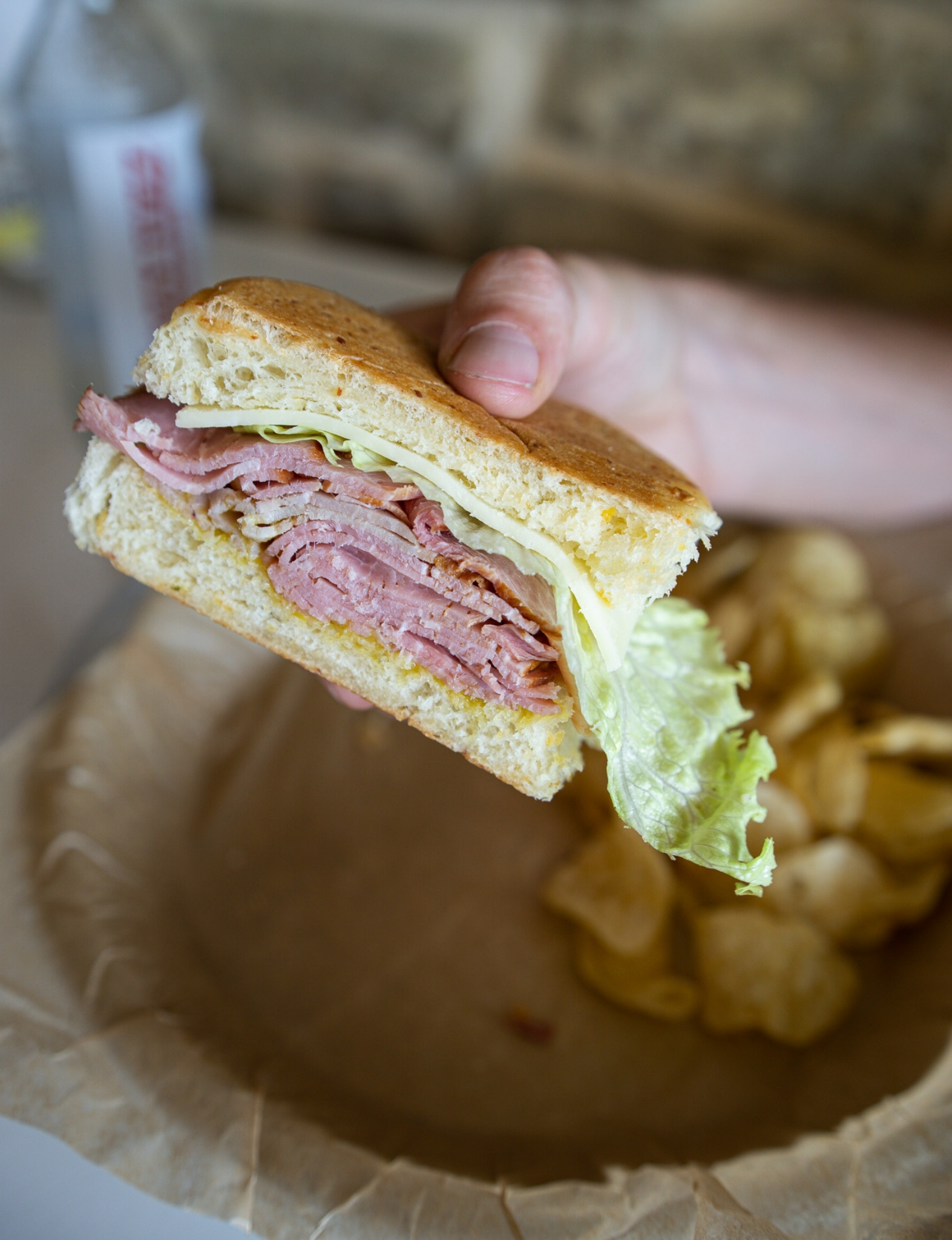 Ham Sandwich with Mickey’s mustard